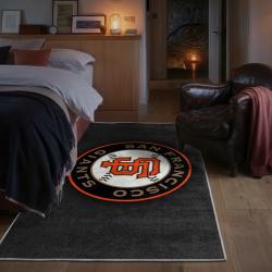 mlb san francisco giants area rug non slip baseball carpet home decor gift idea for fans bedroom sfg39