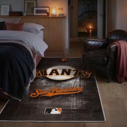 mlb san francisco giants area rug non slip baseball carpet home decor gift idea for fans bedroom sfg40