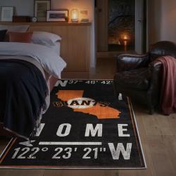 mlb san francisco giants area rug non slip baseball carpet home decor gift idea for fans bedroom sfg41