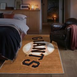 mlb san francisco giants area rug non slip baseball carpet home decor gift idea for fans bedroom sfg51