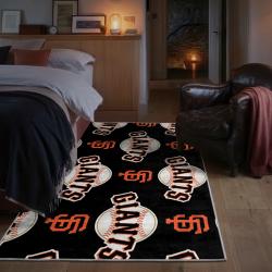 mlb san francisco giants area rug non slip baseball carpet home decor gift idea for fans bedroom sfg61