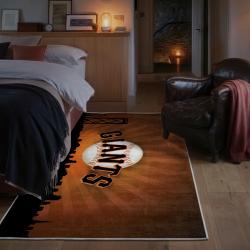 mlb san francisco giants area rug non slip baseball carpet home decor gift idea for fans bedroom sfg69