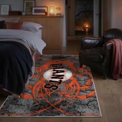 mlb san francisco giants area rug non slip baseball carpet home decor gift idea for fans bedroom sfg71