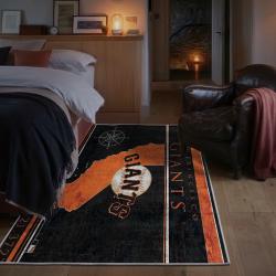 mlb san francisco giants area rug non slip baseball carpet home decor gift idea for fans bedroom sfg74