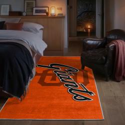 mlb san francisco giants area rug non slip baseball carpet home decor gift idea for fans bedroom sfg8
