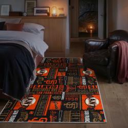 mlb san francisco giants area rug non slip baseball carpet home decor gift idea for fans bedroom sfg94