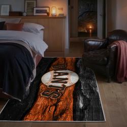 mlb san francisco giants area rug non slip baseball carpet home decor gift idea for fans bedroom sfg95