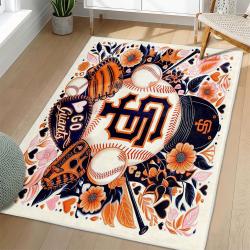 MLB San Francisco Giants Area Rug Non-Slip Baseball Carpet Home Decor Gift Idea For Fans SFG115