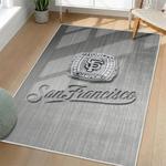mlb san francisco giants area rug non slip baseball carpet home decor gift idea for fans living room sfg133