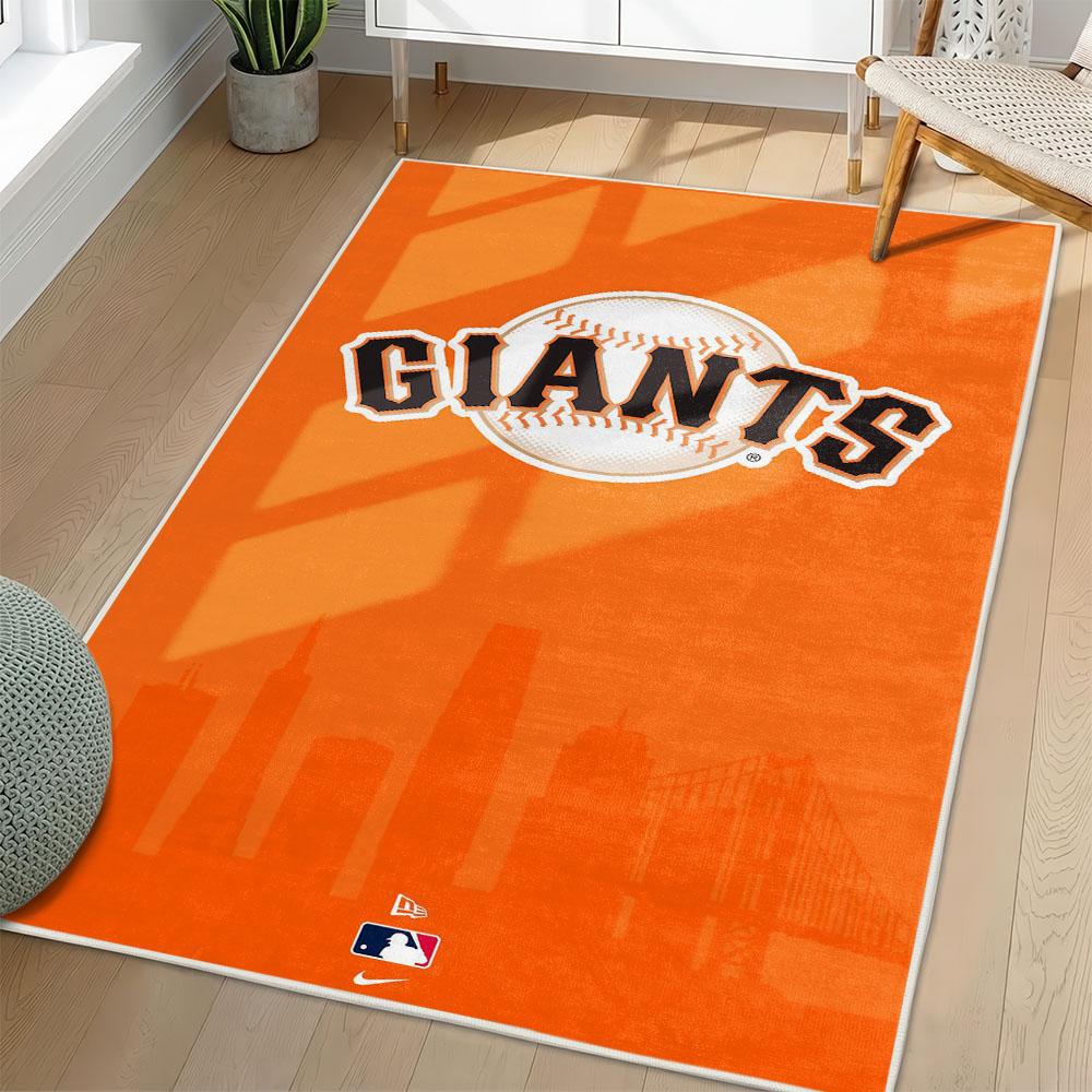 MLB San Francisco Giants Area Rug Non-Slip Baseball Carpet Home Decor Gift Idea For Fans SFG136 mlb san francisco giants area rug non slip baseball carpet home decor gift idea for fans living room sfg136