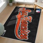 mlb san francisco giants area rug non slip baseball carpet home decor gift idea for fans living room sfg145