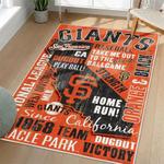 mlb san francisco giants area rug non slip baseball carpet home decor gift idea for fans living room sfg183