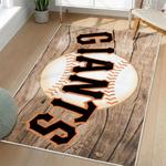 mlb san francisco giants area rug non slip baseball carpet home decor gift idea for fans living room sfg199