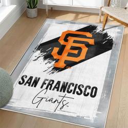 MLB San Francisco Giants Area Rug Non-Slip Baseball Carpet Home Decor Gift Idea For Fans SFG3