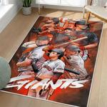 mlb san francisco giants area rug non slip baseball carpet home decor gift idea for fans living room sfg77