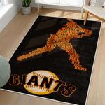 mlb san francisco giants area rug non slip baseball carpet home decor gift idea for fans living room sfg82