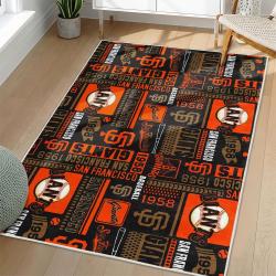 MLB San Francisco Giants Area Rug Non-Slip Baseball Carpet Home Decor Gift Idea For Fans SFG94