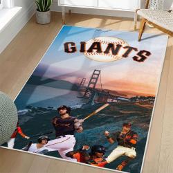 MLB San Francisco Giants Area Rug Non-Slip Baseball Carpet Home Decor Gift Idea For Fans SFG97