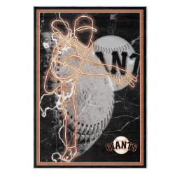 mlb san francisco giants area rug non slip baseball carpet home decor gift idea for fans sfg106