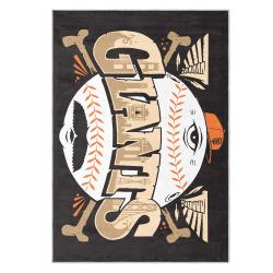 mlb san francisco giants area rug non slip baseball carpet home decor gift idea for fans sfg113