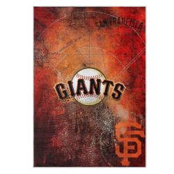 mlb san francisco giants area rug non slip baseball carpet home decor gift idea for fans sfg114