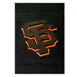 mlb san francisco giants area rug non slip baseball carpet home decor gift idea for fans sfg174