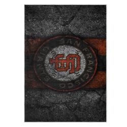 mlb san francisco giants area rug non slip baseball carpet home decor gift idea for fans sfg178