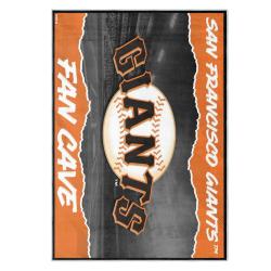 mlb san francisco giants area rug non slip baseball carpet home decor gift idea for fans sfg24