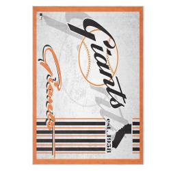 mlb san francisco giants area rug non slip baseball carpet home decor gift idea for fans sfg4