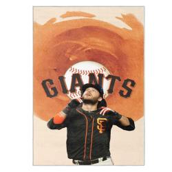 mlb san francisco giants area rug non slip baseball carpet home decor gift idea for fans sfg64