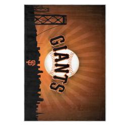 mlb san francisco giants area rug non slip baseball carpet home decor gift idea for fans sfg69