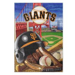 mlb san francisco giants area rug non slip baseball carpet home decor gift idea for fans sfg70