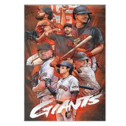 mlb san francisco giants area rug non slip baseball carpet home decor gift idea for fans sfg77