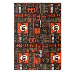 mlb san francisco giants area rug non slip baseball carpet home decor gift idea for fans sfg94