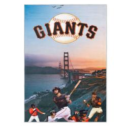 mlb san francisco giants area rug non slip baseball carpet home decor gift idea for fans sfg97