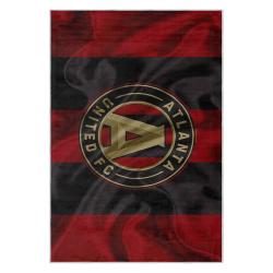 mls atlanta united fc soccer team logo sport carpet area rug home decor gift aufc10