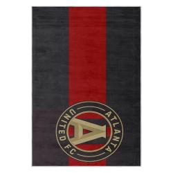 mls atlanta united fc soccer team logo sport carpet area rug home decor gift aufc100