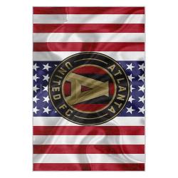 mls atlanta united fc soccer team logo sport carpet area rug home decor gift aufc101