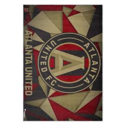 mls atlanta united fc soccer team logo sport carpet area rug home decor gift aufc13