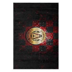 mls atlanta united fc soccer team logo sport carpet area rug home decor gift aufc14