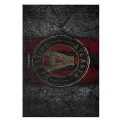 mls atlanta united fc soccer team logo sport carpet area rug home decor gift aufc15