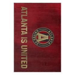 mls atlanta united fc soccer team logo sport carpet area rug home decor gift aufc22