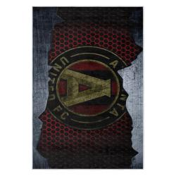mls atlanta united fc soccer team logo sport carpet area rug home decor gift aufc25