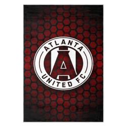 mls atlanta united fc soccer team logo sport carpet area rug home decor gift aufc27