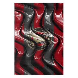 mls atlanta united fc soccer team logo sport carpet area rug home decor gift aufc28