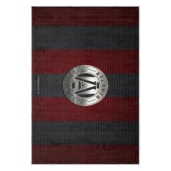 mls atlanta united fc soccer team logo sport carpet area rug home decor gift aufc3