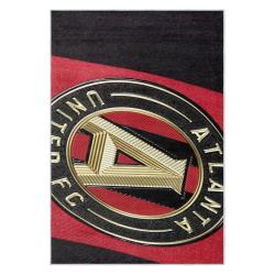 mls atlanta united fc soccer team logo sport carpet area rug home decor gift aufc30