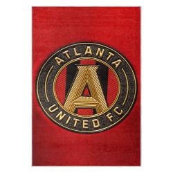 mls atlanta united fc soccer team logo sport carpet area rug home decor gift aufc33