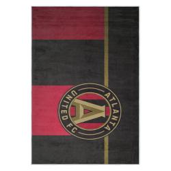 mls atlanta united fc soccer team logo sport carpet area rug home decor gift aufc37