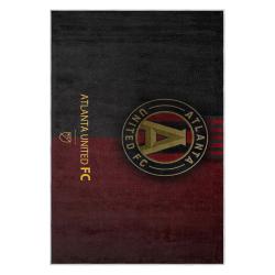 mls atlanta united fc soccer team logo sport carpet area rug home decor gift aufc51